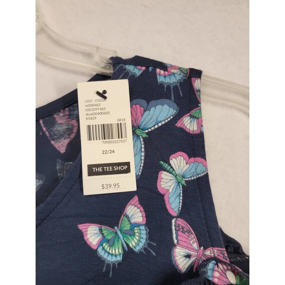 NWT Lane Bryant Butterfly cold shoulder top, SZ 22/24 - Picture 5 of 6